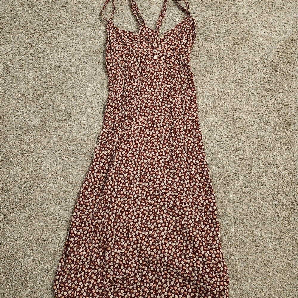 Sigrid Olsen Red and White Floral Maxi Dress